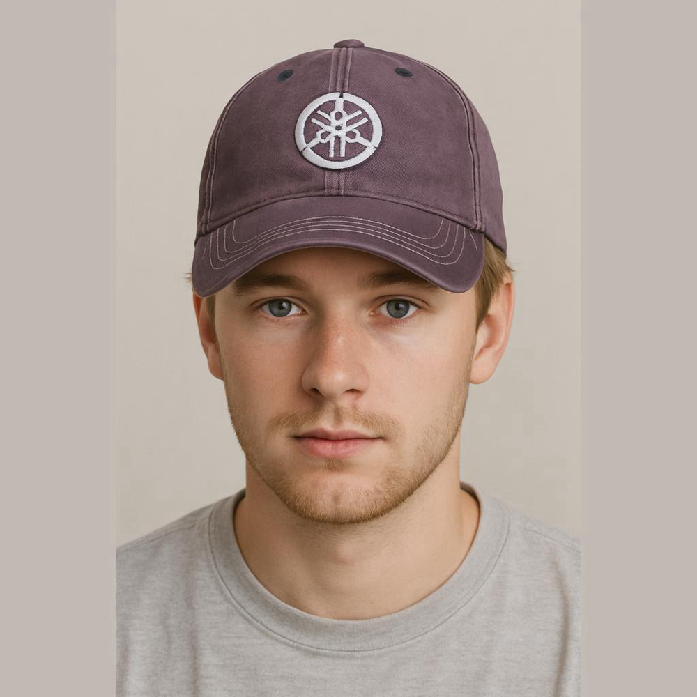 Yamaha Gray Baseball Cap Stitch
